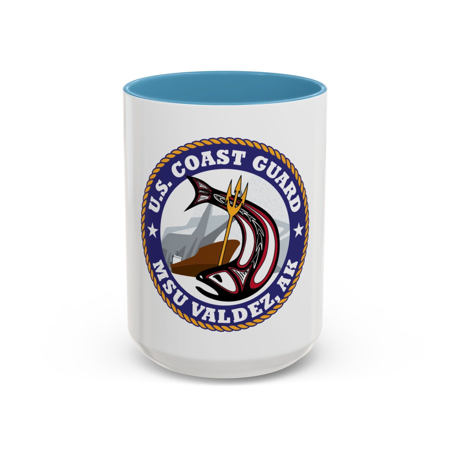 USCG MSU Valdez AK (U.S. Coast Guard) Accent Coffee Mug