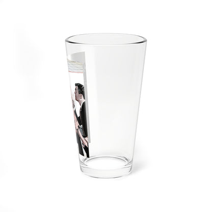 Love Laughs At a Baby Sitter, Redbook, April 1948 - Pint Glass 16oz