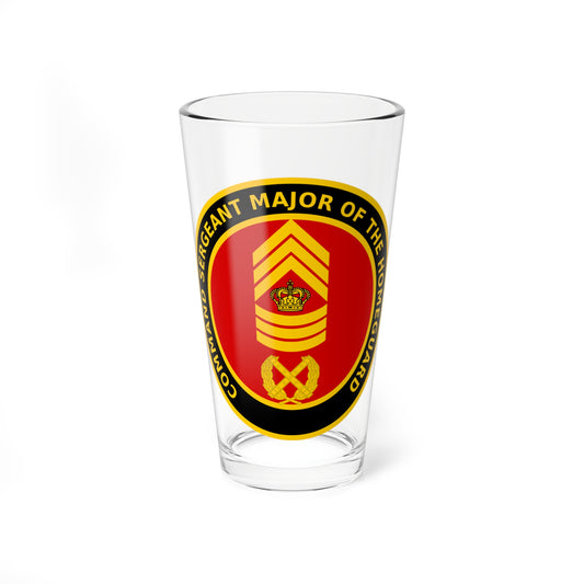 Coin for Command Sergeant Major of the Danish Home Guard (Denmark) (Coat of Arms) Pint Glass 16oz
