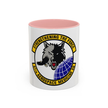 87th Aerospace Medicine Squadron (U.S. Air Force) Accent Coffee Mug