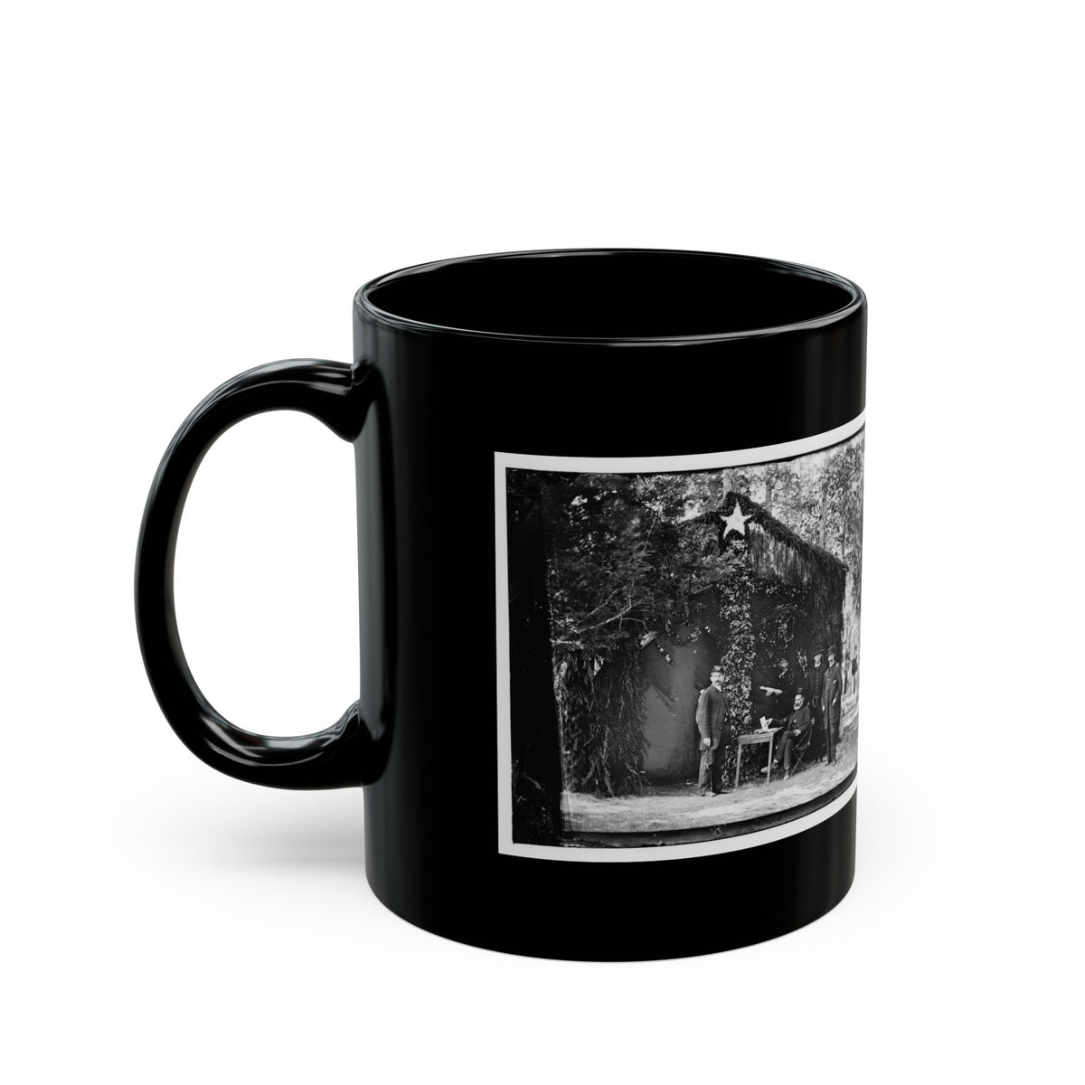 Bealeton, Virginia. General Marsena R. Patrick And Staff(2) (U.S. Civil War) Black Coffee Mug