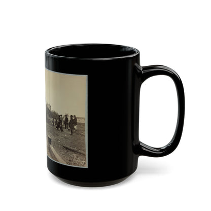 Building Stockade, Alexandria, Va.(2) (U.S. Civil War) Black Coffee Mug