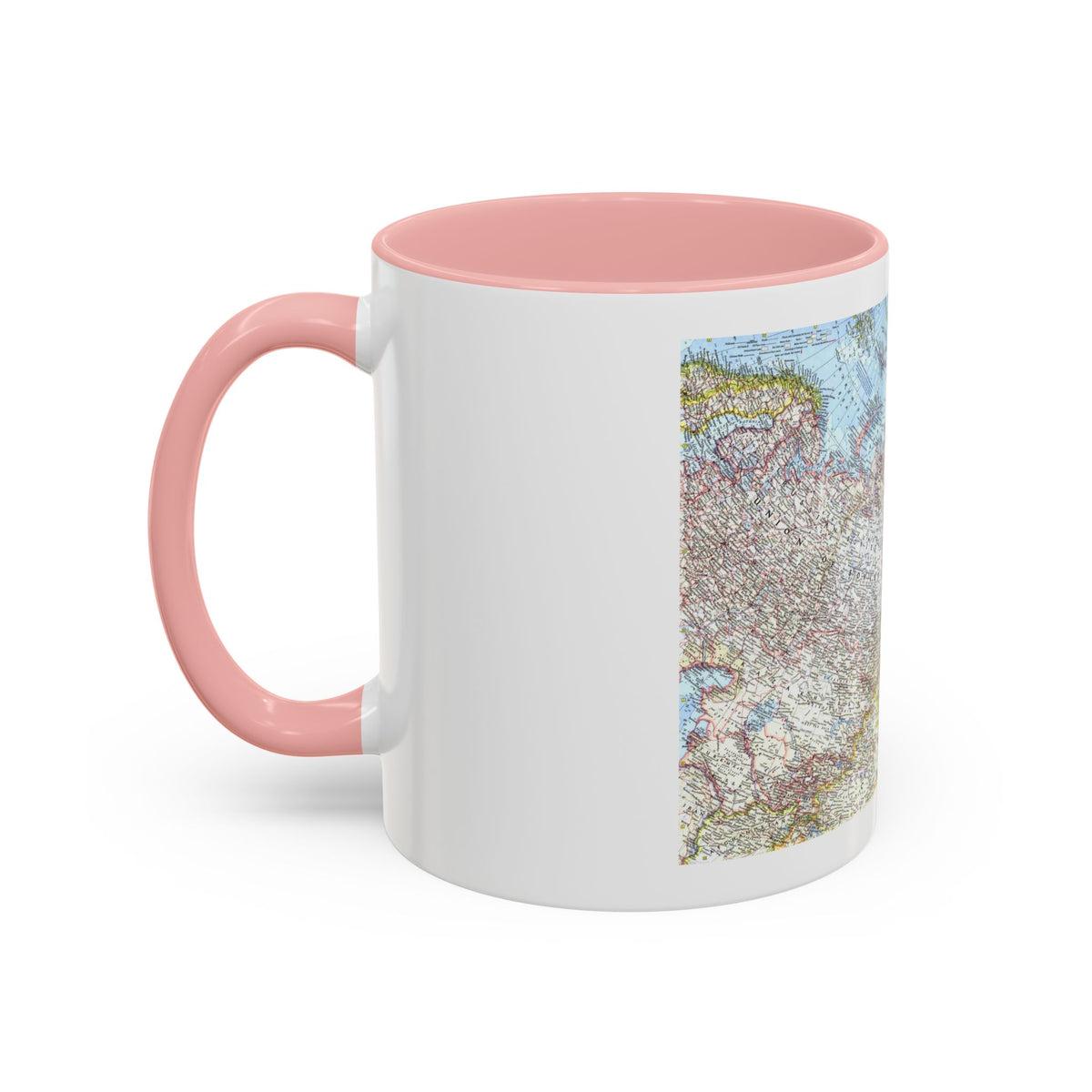 Russia - Eastern Soviet Union (1967) (Map) Accent Coffee Mug