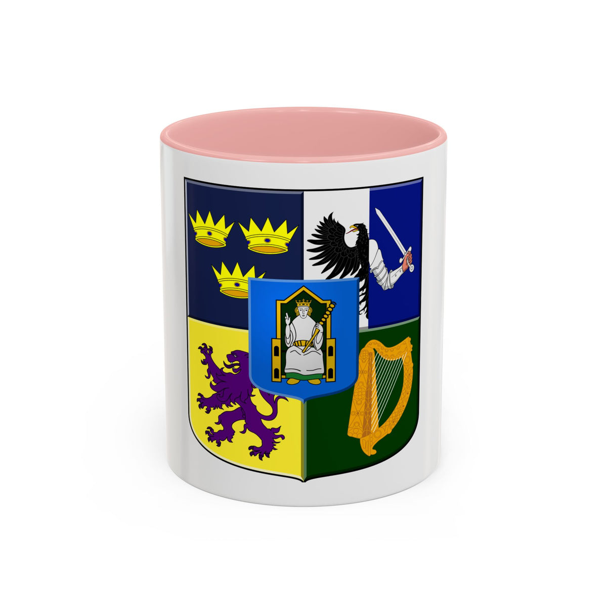 Provincial arms of Ireland, 1651 - Accent Coffee Mug