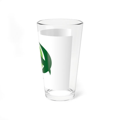 Flag of Misato Miyagi (Japan) Pint Glass 16oz