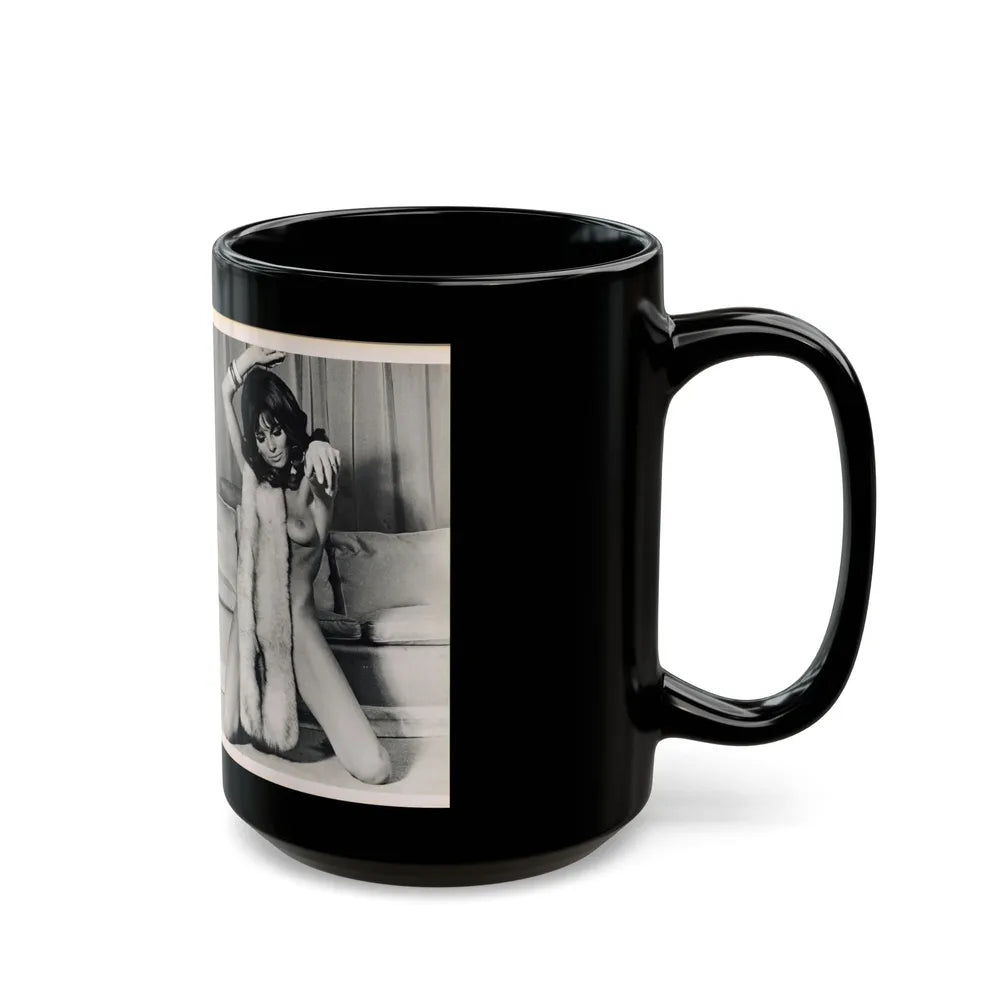 Julie Ege #178 (Vintage Female Icon) Black Coffee Mug-Go Mug Yourself