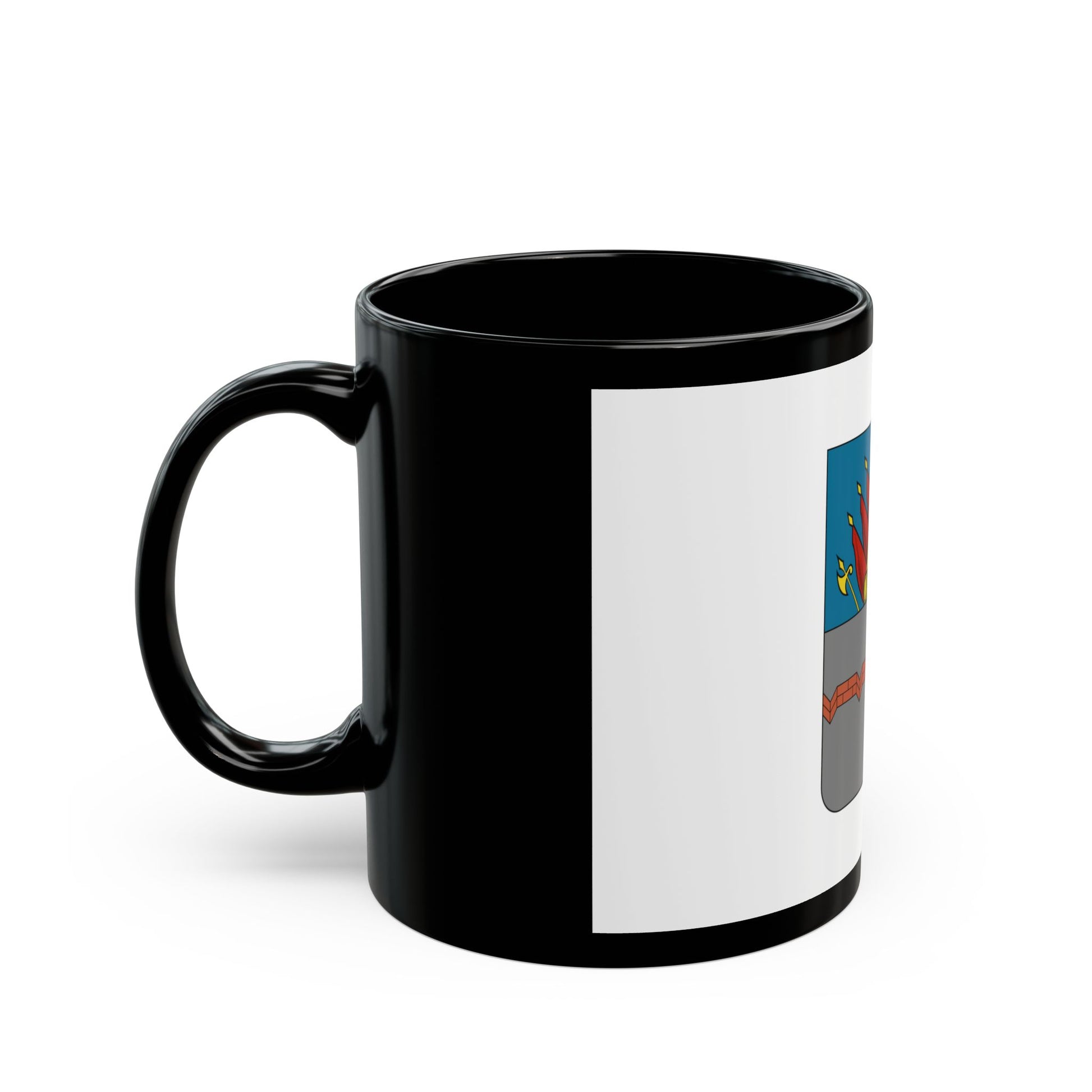 Former Flag of Omsk Russia - Black Coffee Mug-Go Mug Yourself