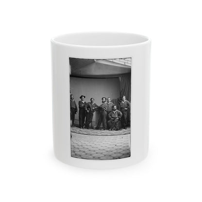 Group Of Russian Sailors From The Navy Ship Variag During Visit To New York City 001 (U.S. Civil War) White Coffee Mug