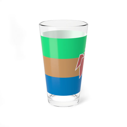 Tricolor Kapok Flag (China) Pint Glass 16oz