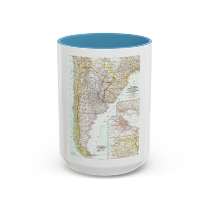 South America - Southern (1958) (Map) Accent Coffee Mug