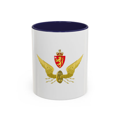 Emblem of the Norwegian State Railways - Accent Coffee Mug