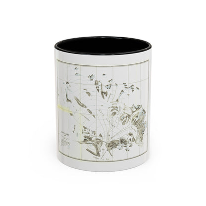 Alaska - Muir Glacier (1890) (Map) Accent Coffee Mug