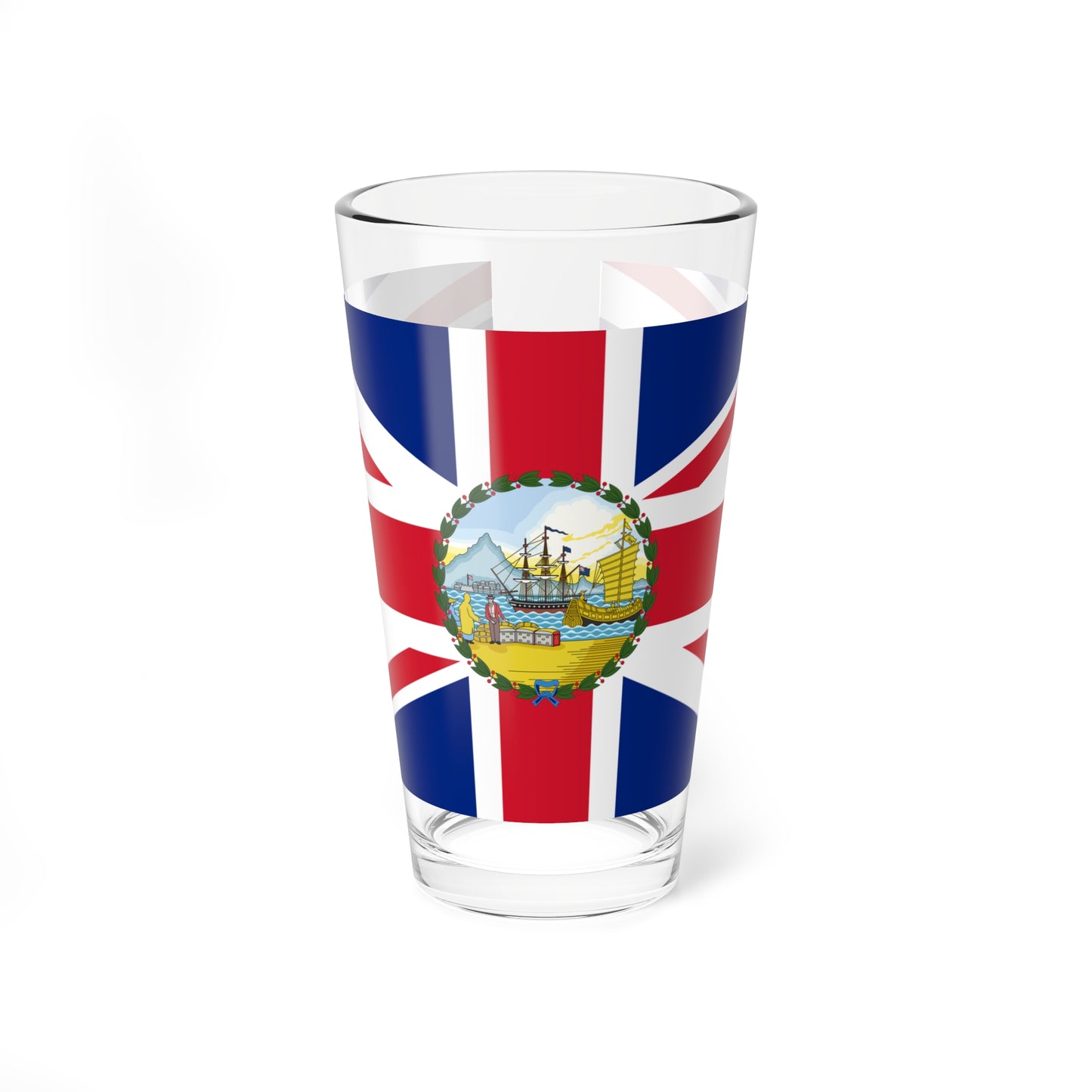 Flag of the Governor of Hong Kong 1955-1959 (China) Pint Glass 16oz