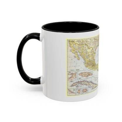 Central America - The Caribbean (1947) (Map) Accent Coffee Mug