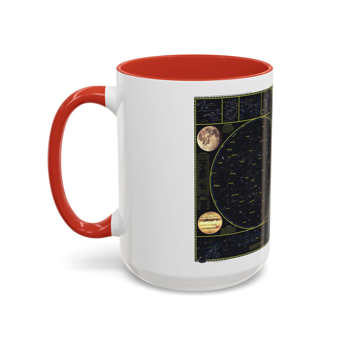 Heavens. The (1970) (Map) Accent Coffee Mug