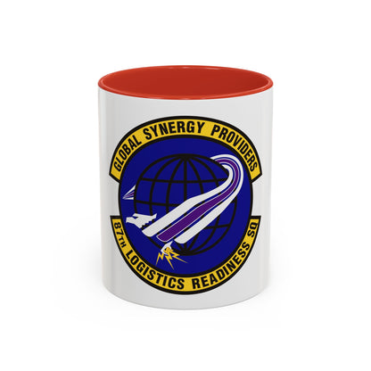 87 Logistics Readiness Squadron AMC (U.S. Air Force) Accent Coffee Mug
