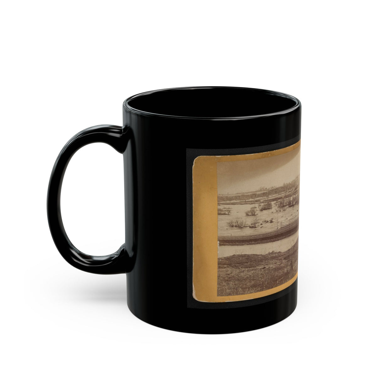 Belle Island, James River (U.S. Civil War) Black Coffee Mug