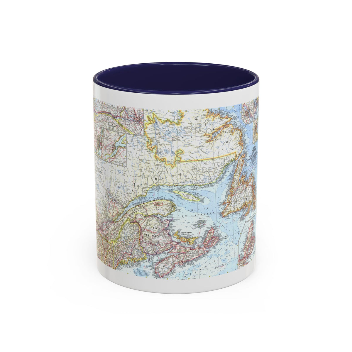 Canada - Eastern (1967) (Map) Accent Coffee Mug