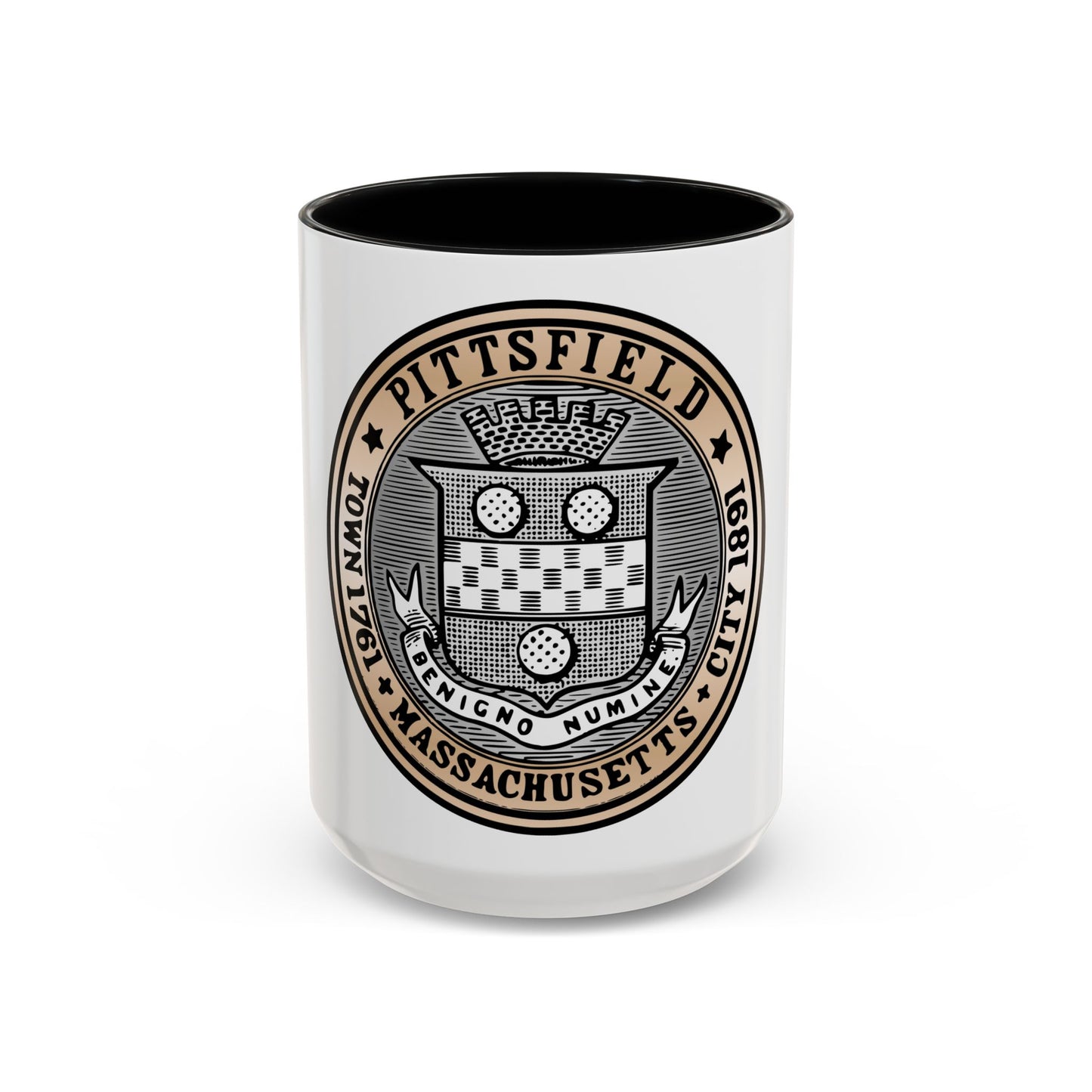 Seal of Pittsfield Massachusetts - Accent Coffee Mug