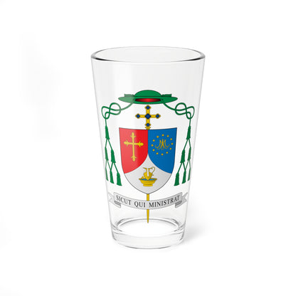 Escudo de Eldison de Souza Silva (Spain) (Coat of Arms) Pint Glass 16oz