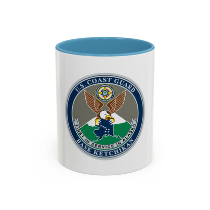 USCG Base Ketchikan (U.S. Coast Guard) Accent Coffee Mug