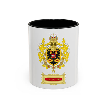 Ornamented Coat of Arms of Maximilian I, Holy Roman Emperor - Accent Coffee Mug