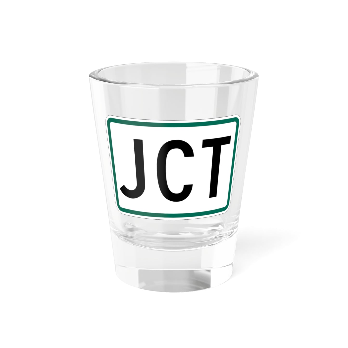 Jct plate South Dakota (South Dakota) (Road Sign) Shot Glass 1.5oz