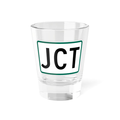 Jct plate South Dakota (South Dakota) (Road Sign) Shot Glass 1.5oz