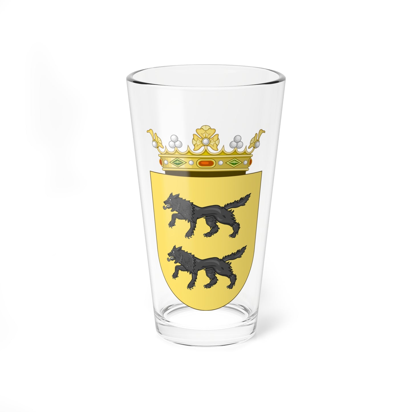 Escudo del Marquesado de Bariñas (Spain) (Coat of Arms) Pint Glass 16oz