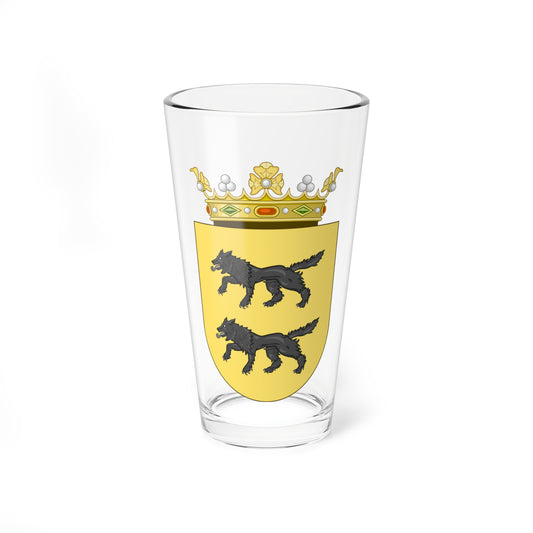 Escudo del Marquesado de Bariñas (Spain) (Coat of Arms) Pint Glass 16oz