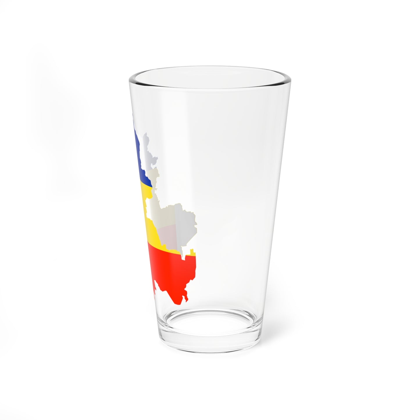 Flag-map of Rostov Oblast (Russia) Pint Glass 16oz