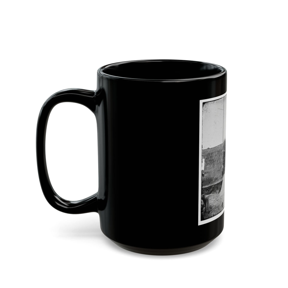 District Of Columbia. Soldiers At Gate Of Fort Slemmer (U.S. Civil War) Black Coffee Mug