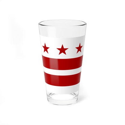 Flag of Washington D.C. 1 (United States) Pint Glass 16oz