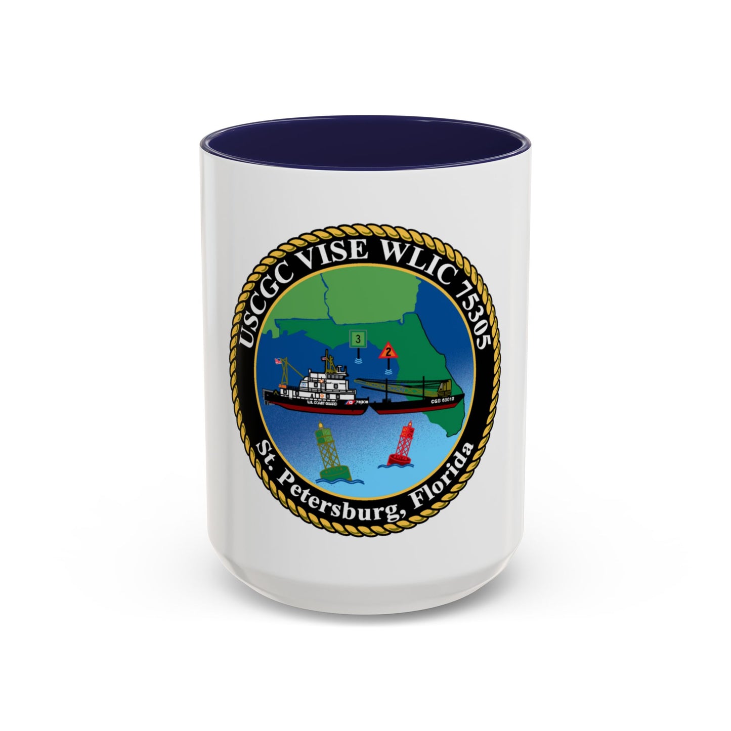 USCGC VISE WLIC 75305 (U.S. Coast Guard) Accent Coffee Mug