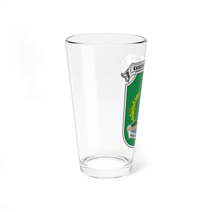 Seal of Pasuruan Regency (Indonesia) (Coat of Arms) Pint Glass 16oz