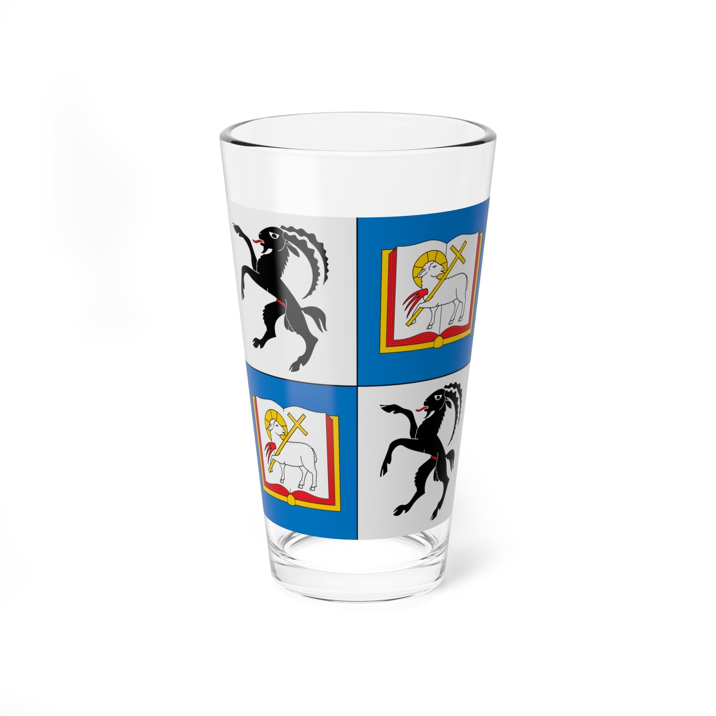 Flag of Vitus Huonder (Switzerland) Pint Glass 16oz