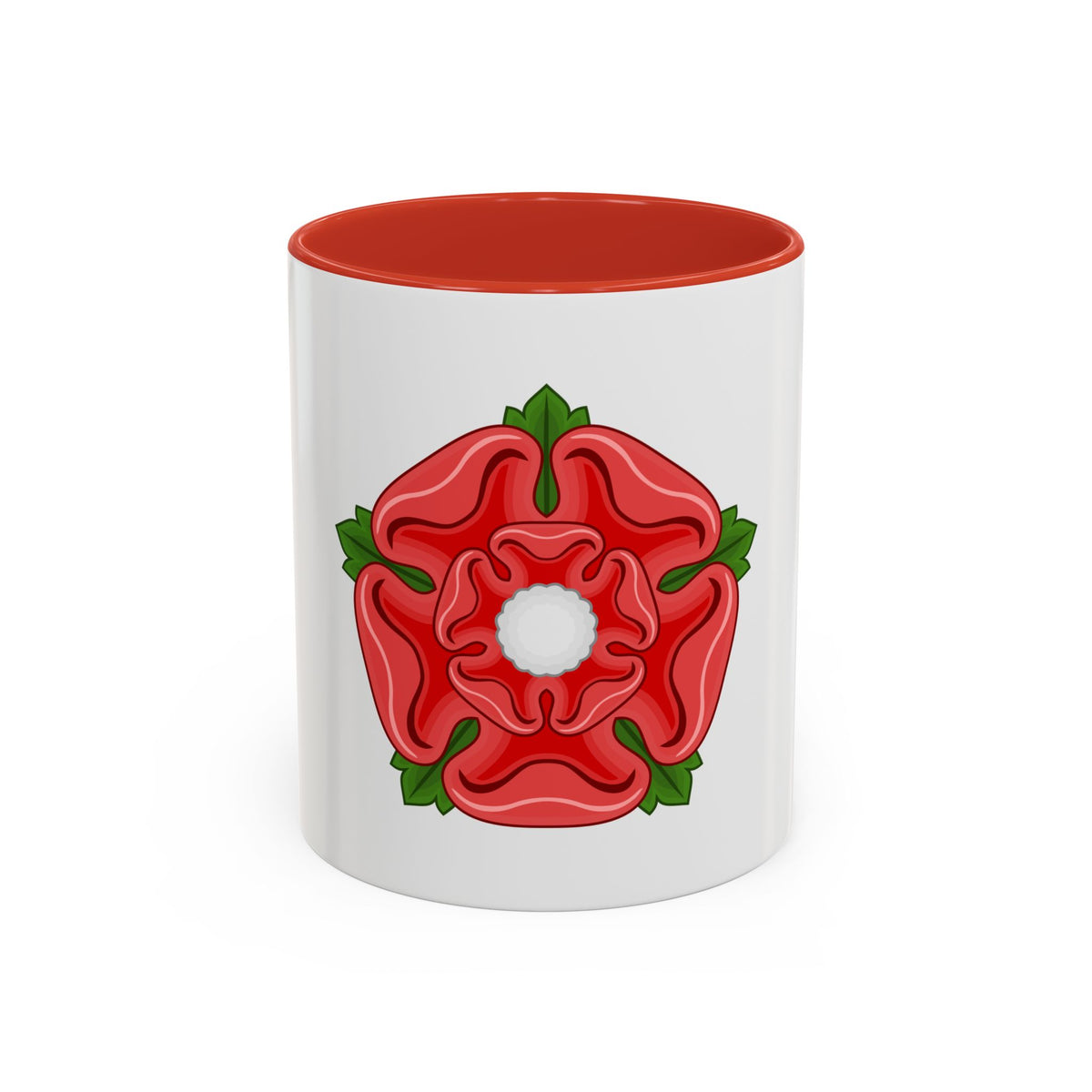 Red Rose Badge of Lancaster - Accent Coffee Mug