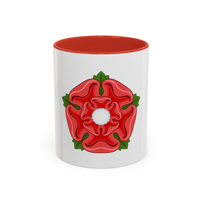 Red Rose Badge of Lancaster - Accent Coffee Mug