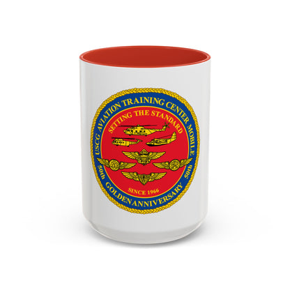 USCG Aviation Training Center Mobile (U.S. Coast Guard) Accent Coffee Mug