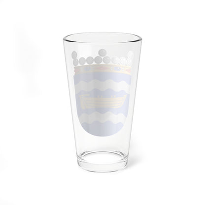 Uudenmaan historiallisen maakunnan vaakuna (Finland) (Coat of Arms) Pint Glass 16oz
