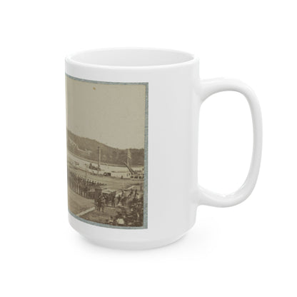 71st New York State Militia At Washington Navy Yard (U.S. Civil War) White Coffee Mug