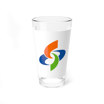 Flag of Suo-Oshima Yamaguchi (Japan) Pint Glass 16oz