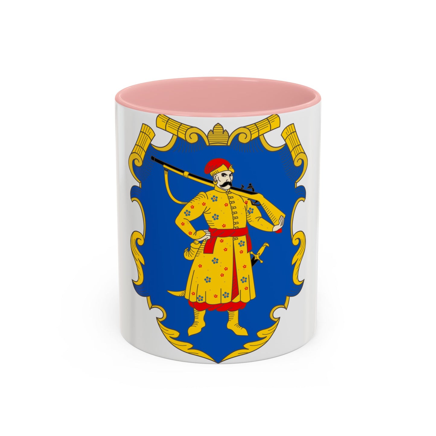 Coat of arms of the Zaporozhian Host - Accent Coffee Mug