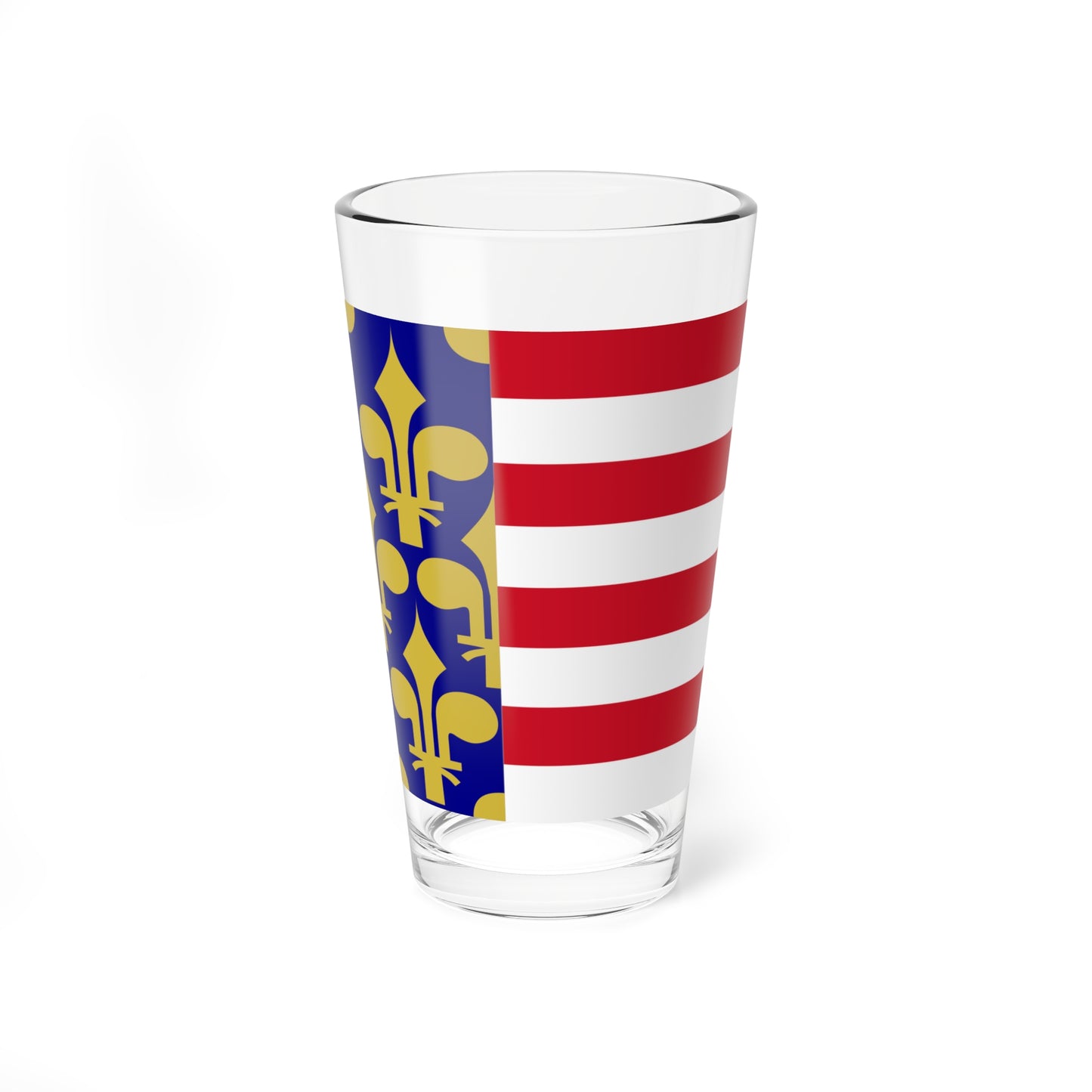 Flag of Hungary 1301-1382 rectangular (Hungary) Pint Glass 16oz
