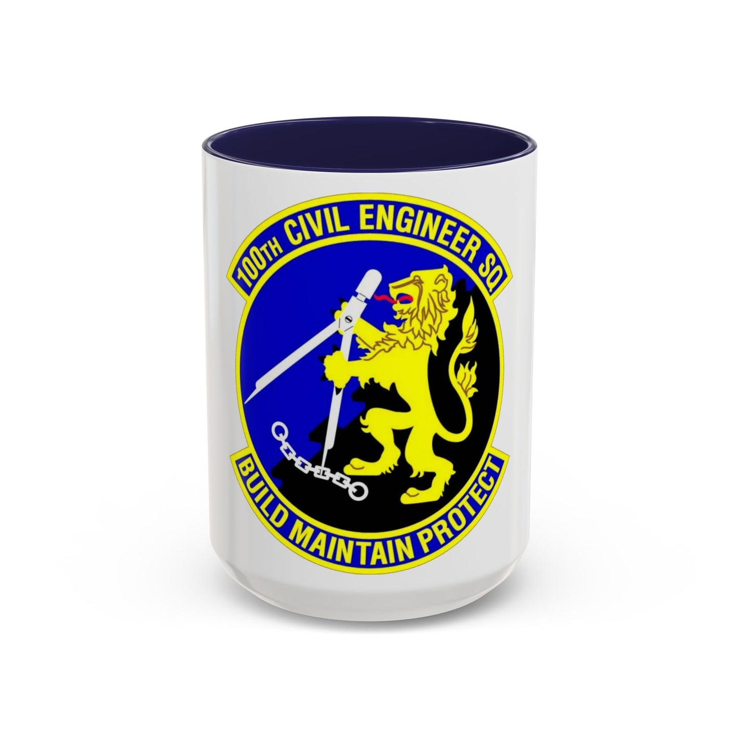 100 Civil Engineer Squadron USAFE (U.S. Air Force) Accent Coffee Mug