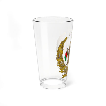 Emblem of Afghanistan 2004-2021 (Afghanistan) (Coat of Arms) Pint Glass 16oz