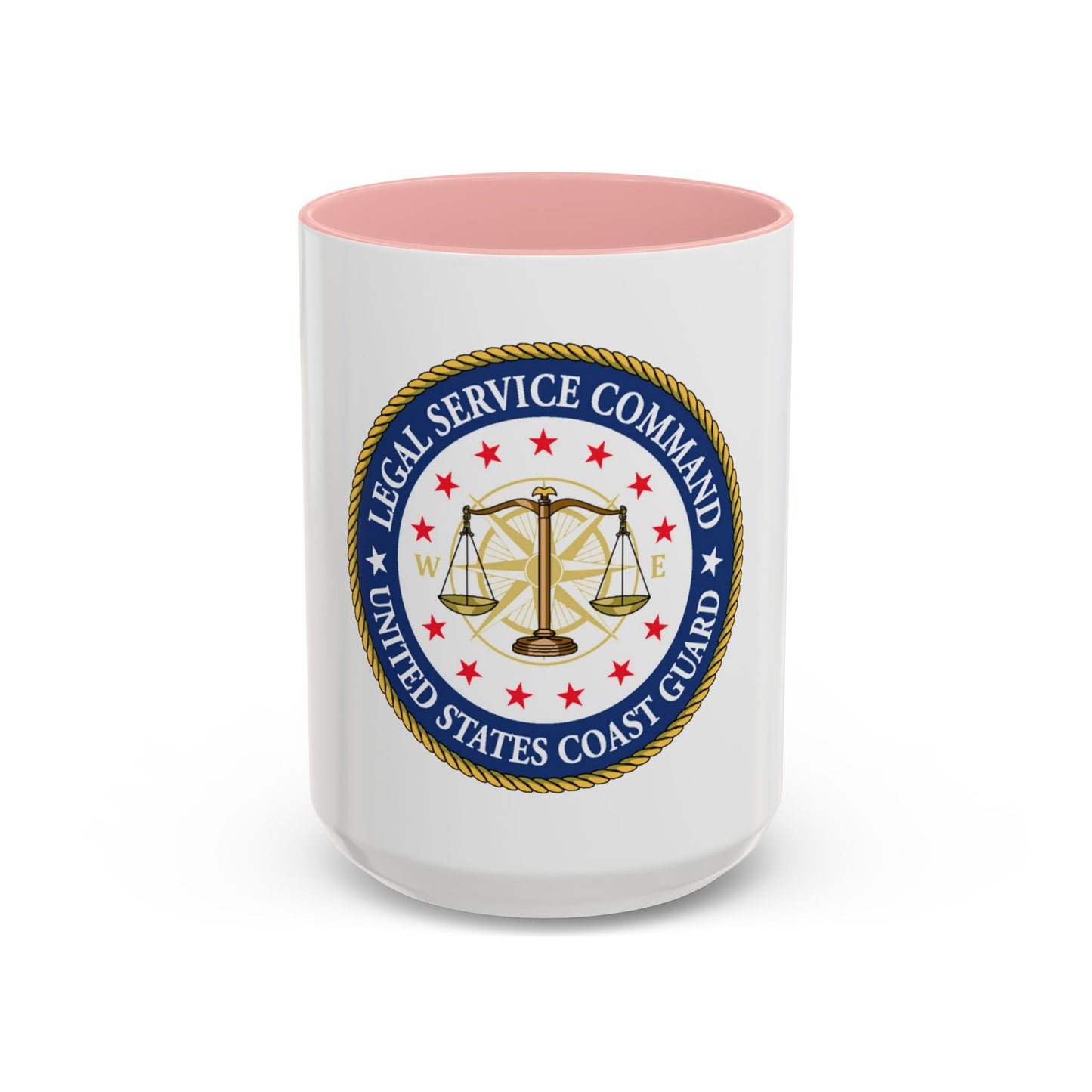 USCG Legal Service Command (U.S. Coast Guard) Accent Coffee Mug