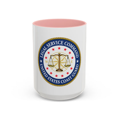 USCG Legal Service Command (U.S. Coast Guard) Accent Coffee Mug