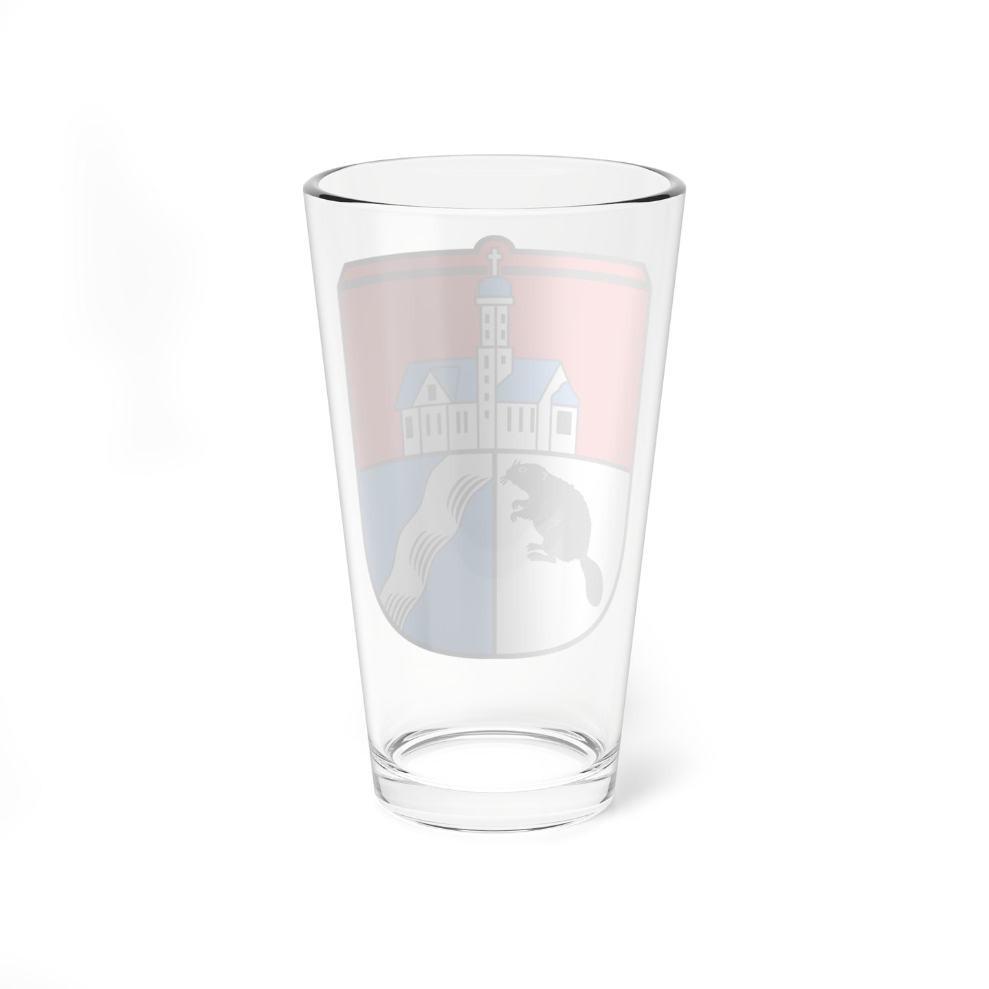 DEU Biberbach COA (Germany) (Coat of Arms) Pint Glass 16oz