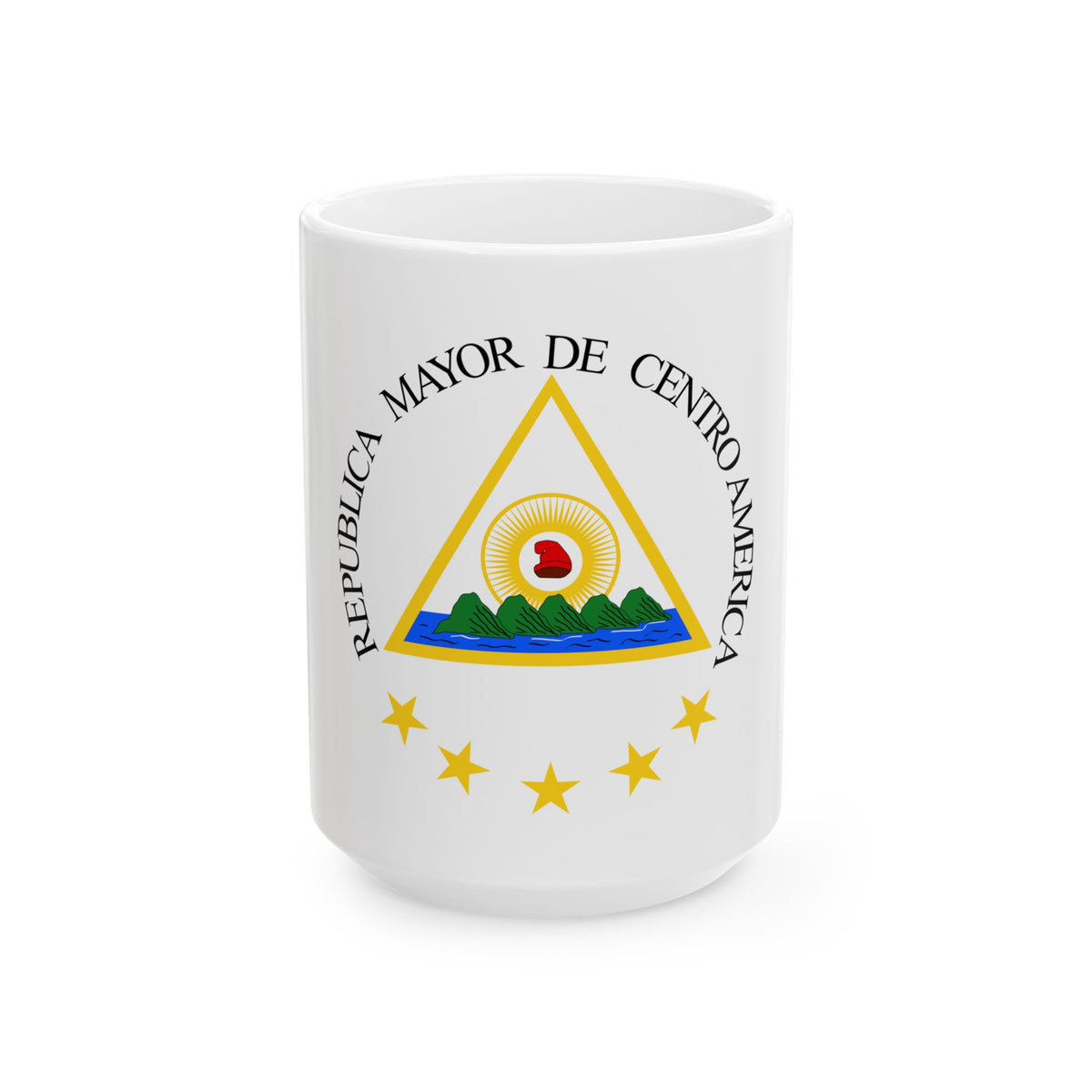 Coat of arms of the Greater Republic of Central America (1898) - White Coffee Mug